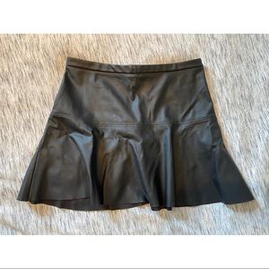 Vegan leather skirt